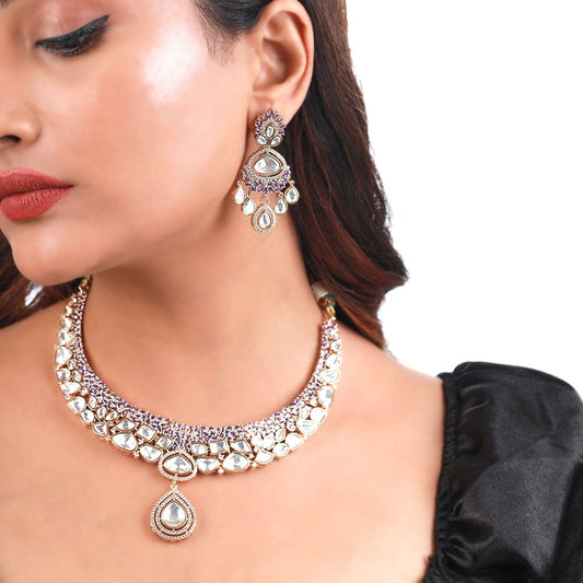 Noor-E-Kundan Pearl Necklace Set