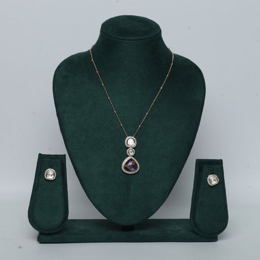 Radiant Dual-Layer Kundan & Swarovski Necklace Set