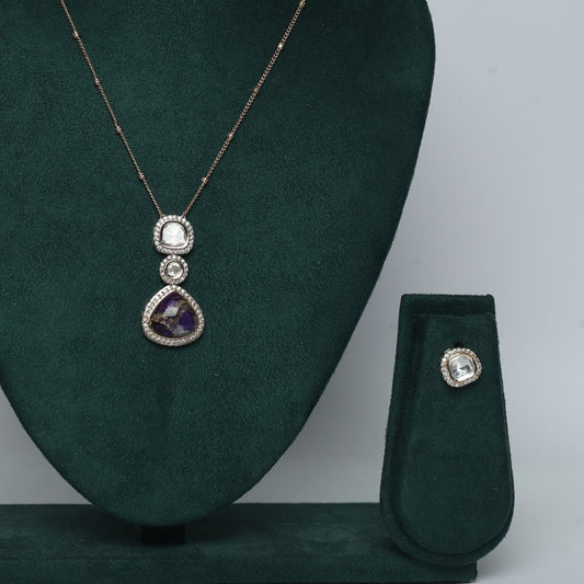 Radiant Dual-Layer Kundan & Swarovski Necklace Set