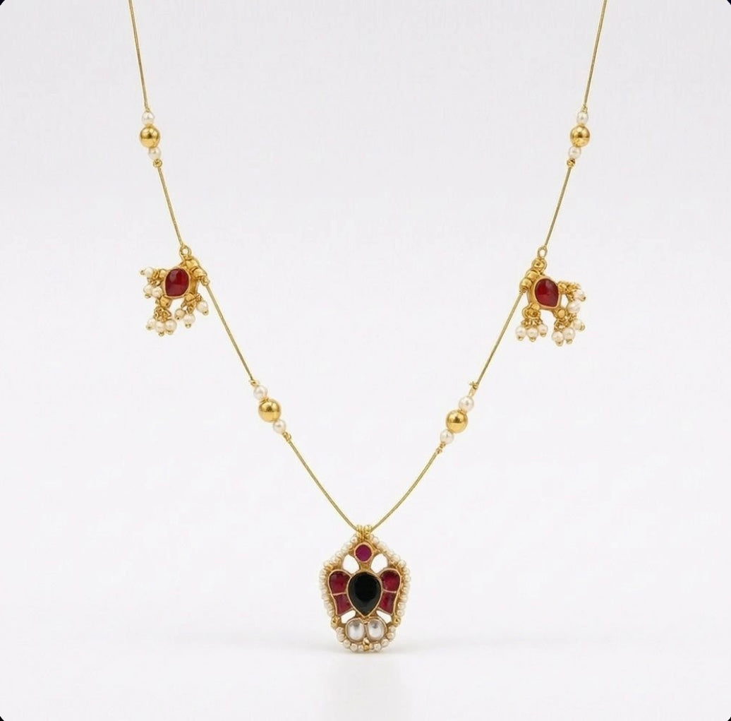 Charm royal ruby necklace MN 1007