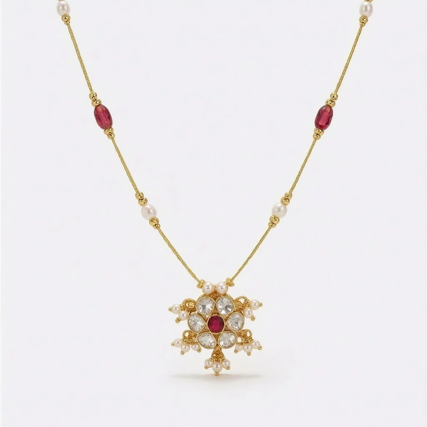 Ruby Star Necklace MN1003