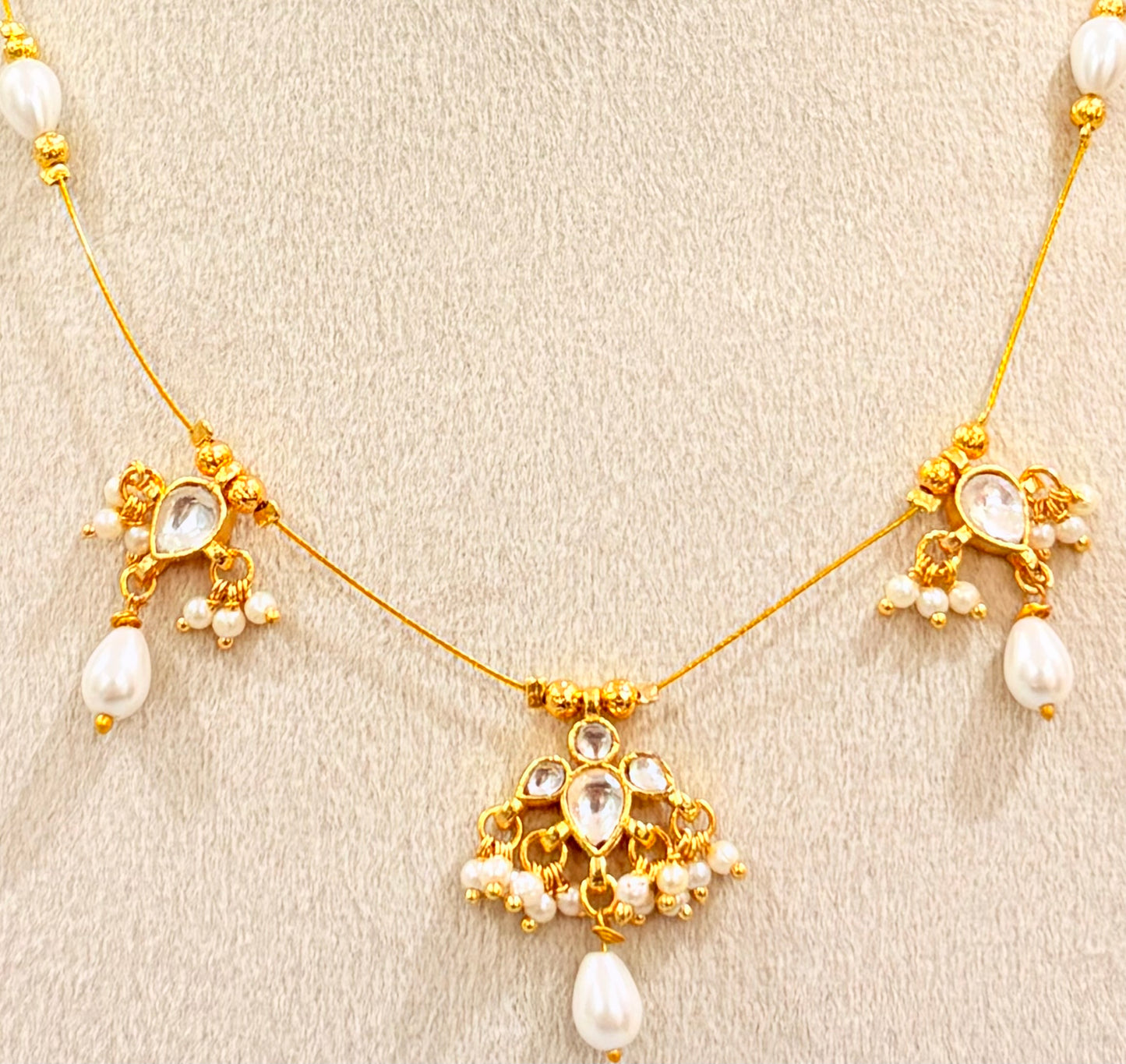 Dew drop pearl harmony necklace MN1011