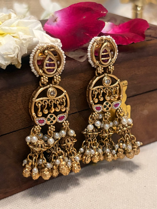 Rajsi Meher Pearl Kundan Haar Set HT1008