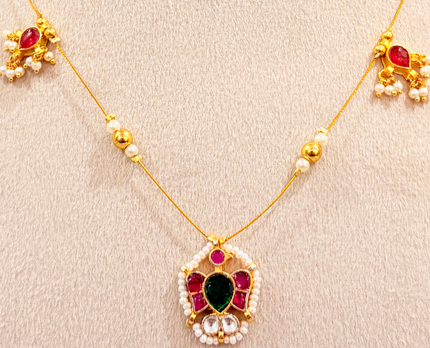 Charm royal ruby necklace MN 1007