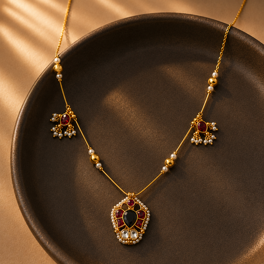 Charm Royal Ruby Necklace