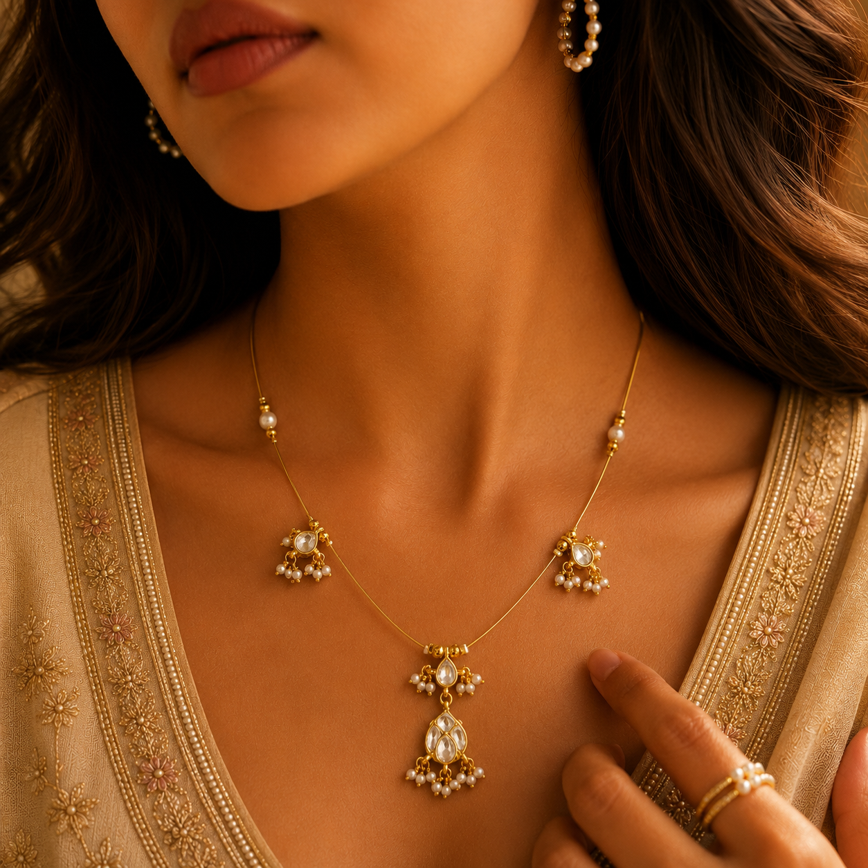 Classic Drop Pearl Necklace