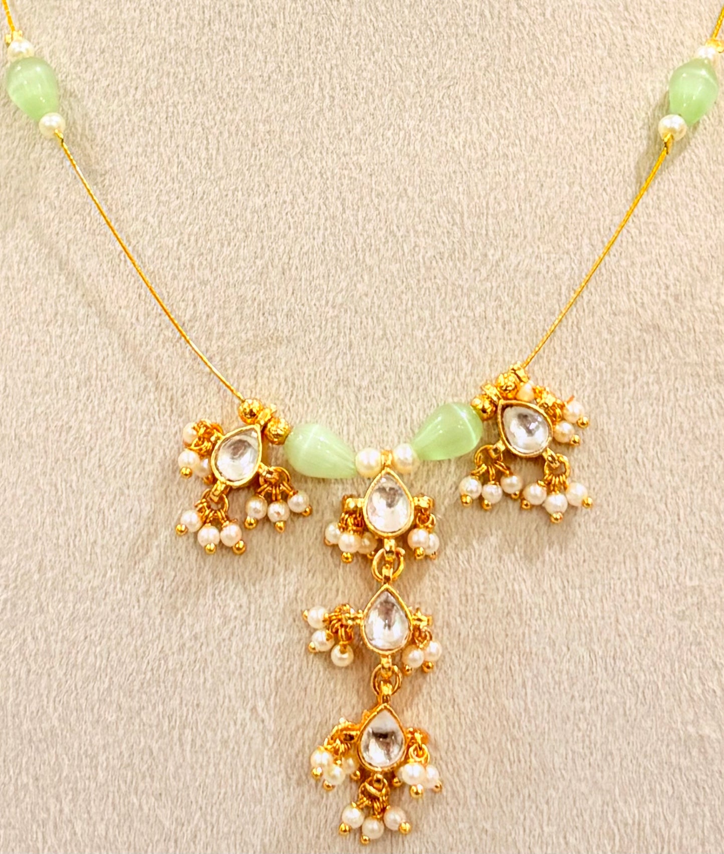 Mint drop necklace  MN 1006