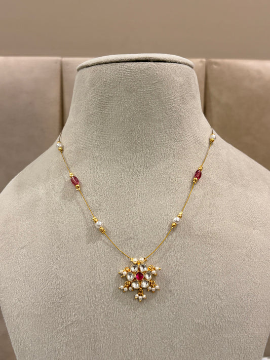 Ruby Star Necklace MN1003