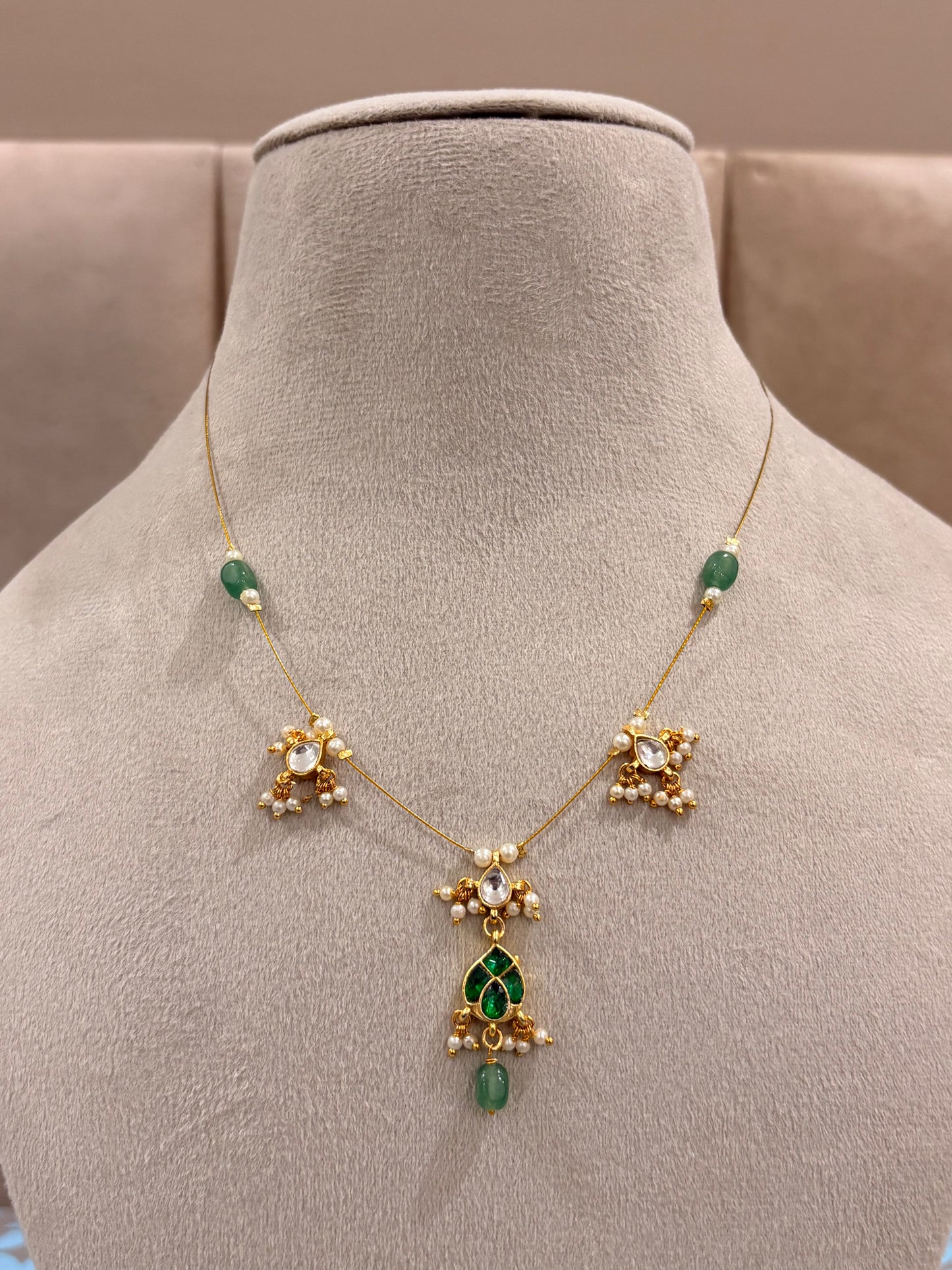 Emerald Drop Necklace MN1001