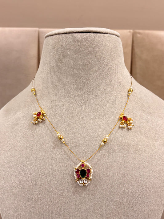Charm royal ruby necklace MN 1007