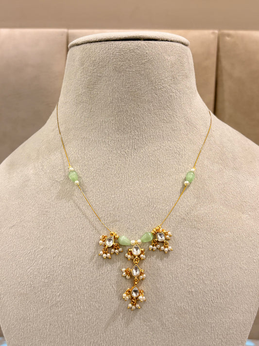 Mint drop necklace  MN 1006