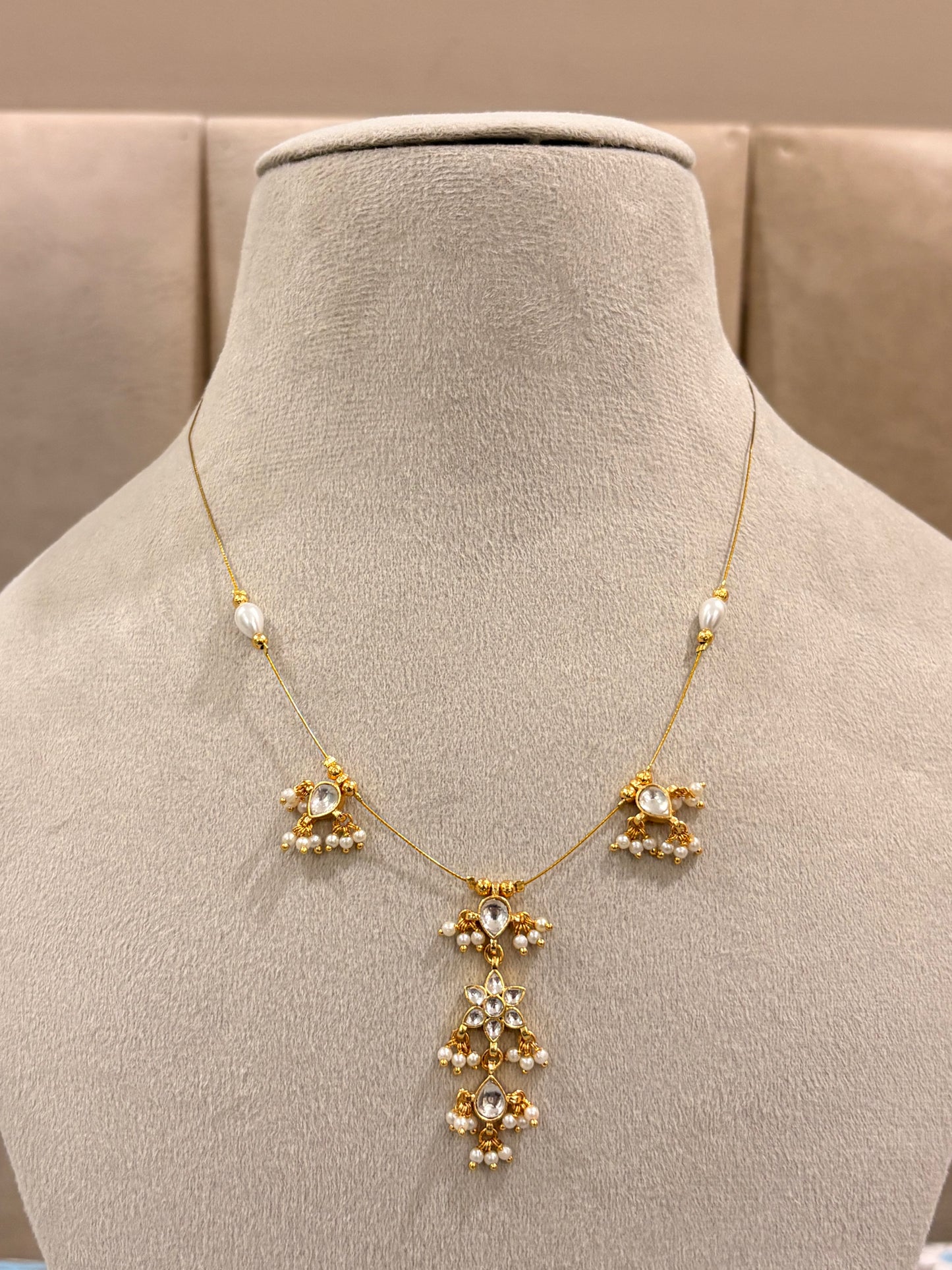 Celestial pearl cascade necklace MN 1010