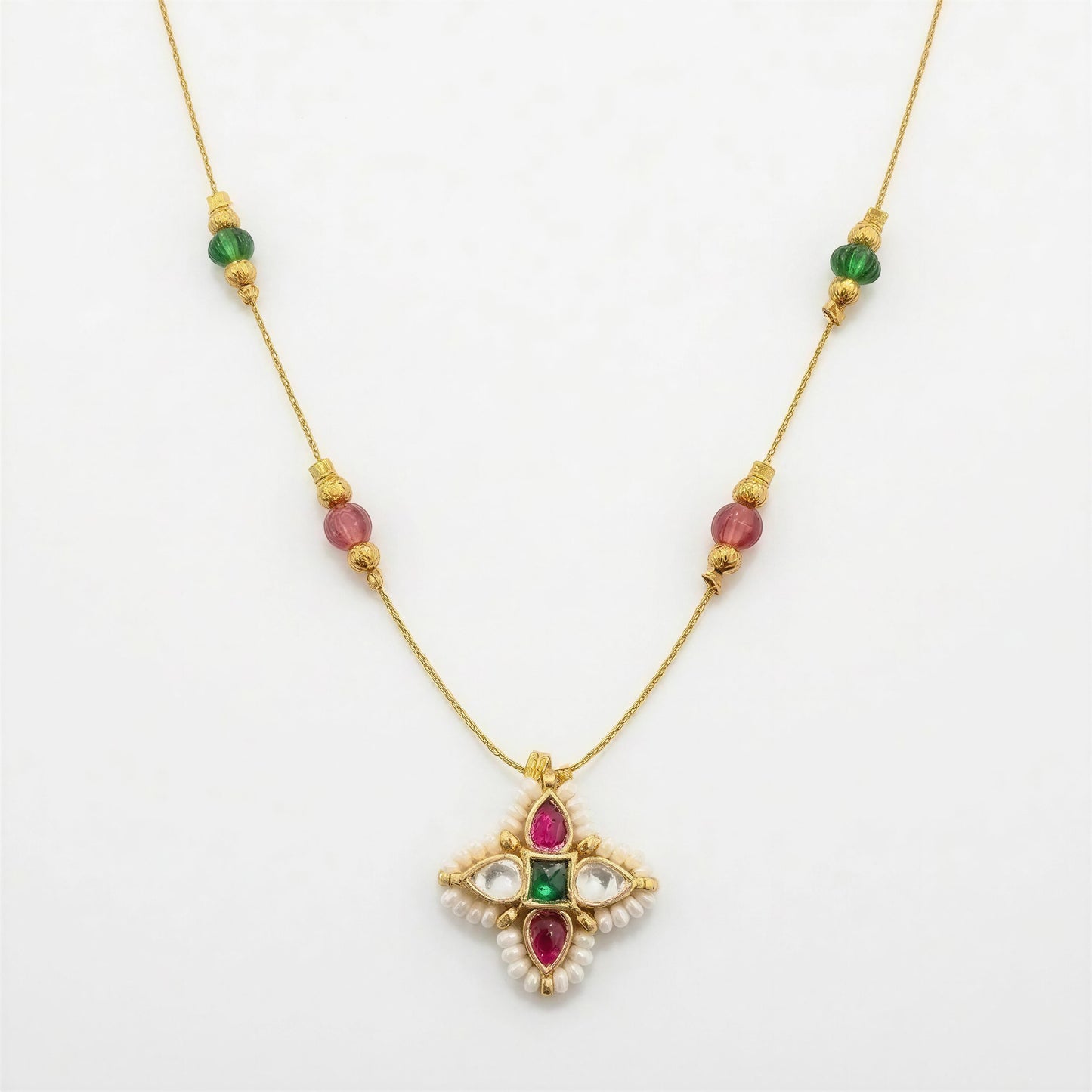 Rose charm necklace MN1016