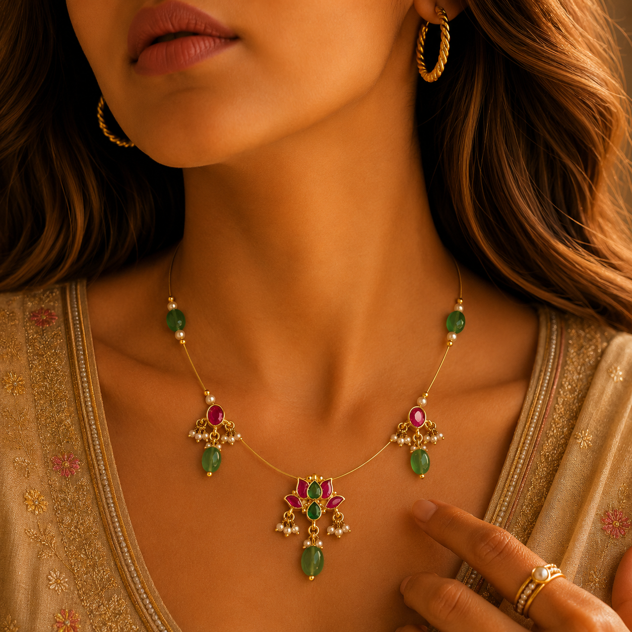 Gulnar bloom necklace