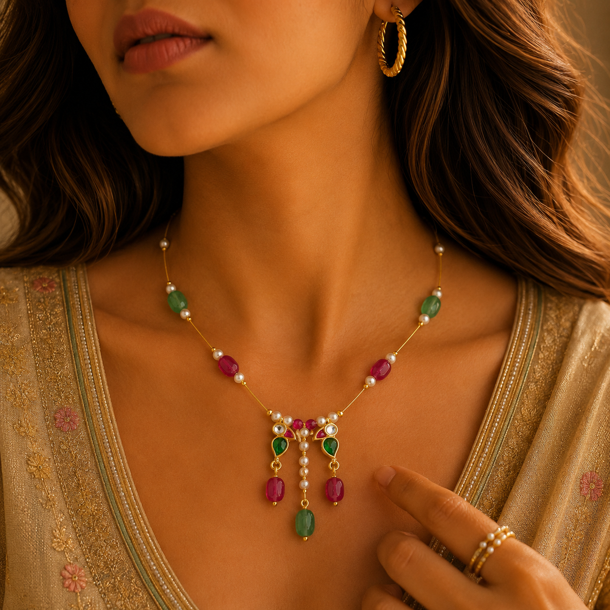 Rangriti charm necklace