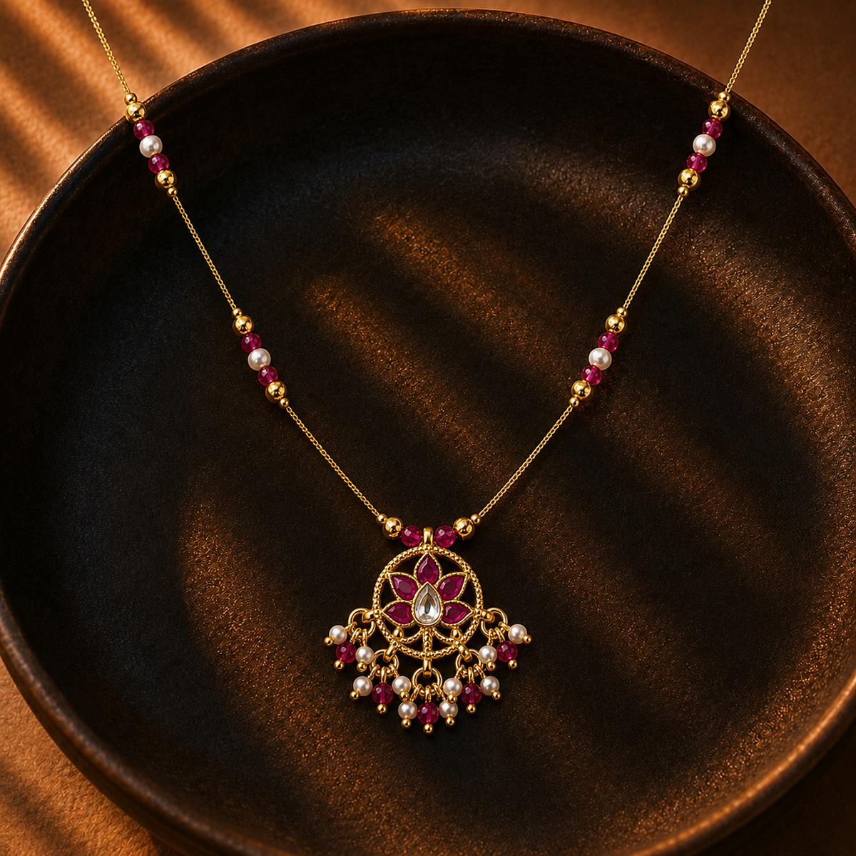 Ruhani lotus necklace