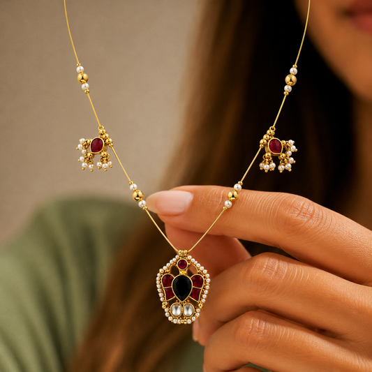 Charm Royal Ruby Necklace