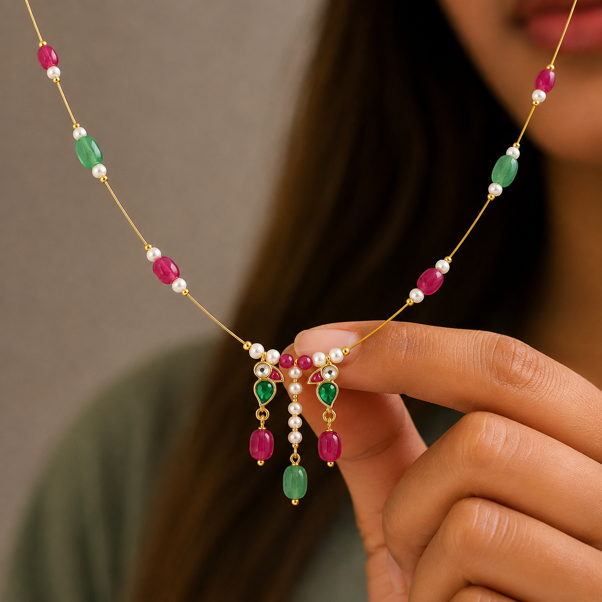 Rangriti charm necklace