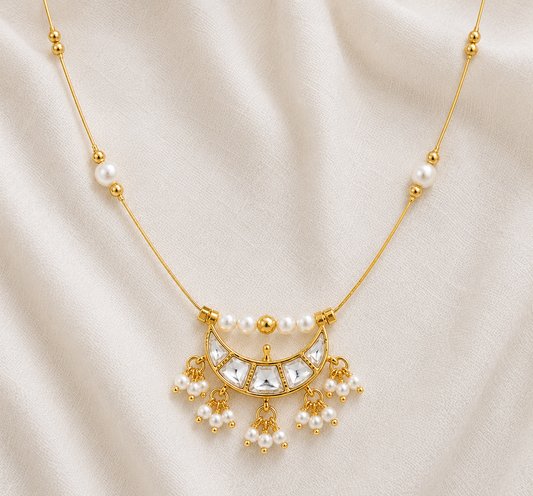 Moonlit Pearl Necklace
