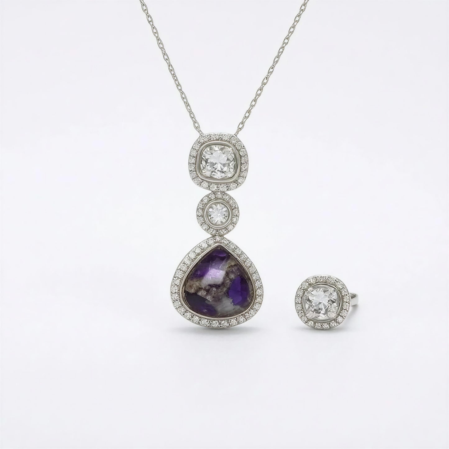 Radiant Dual-Layer Kundan & Swarovski Necklace Set
