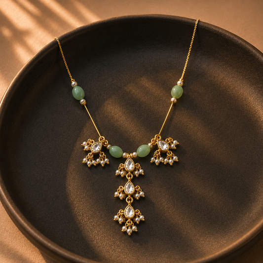 Mint Drop Necklace