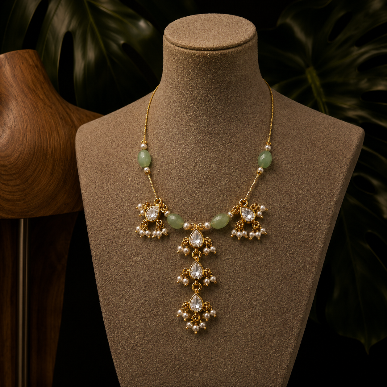 Mint Drop Necklace