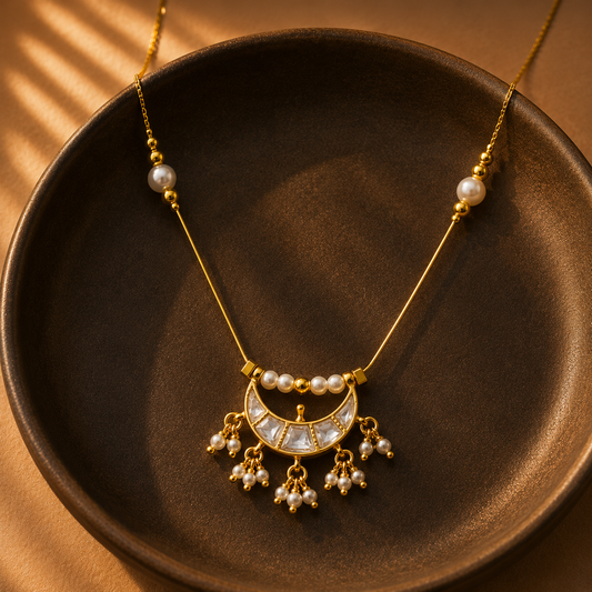 Moonlit Pearl Necklace