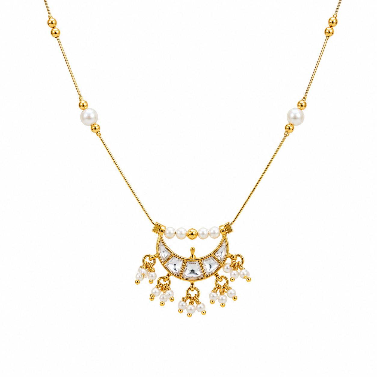 Moonlit Pearl Necklace