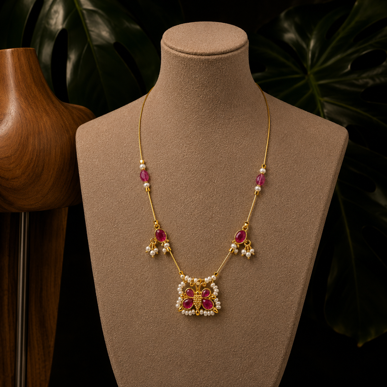 Pearlwing Butterfly necklace