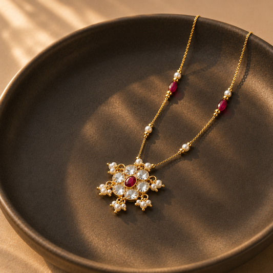 Ruby Star Necklace