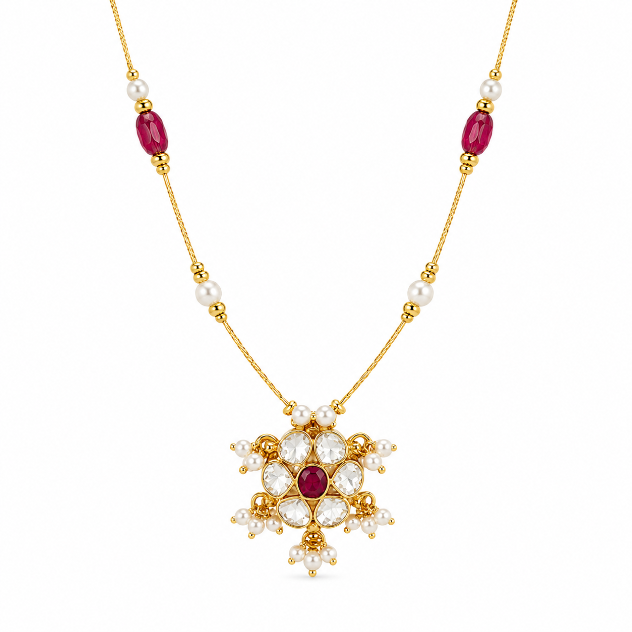 Ruby Star Necklace
