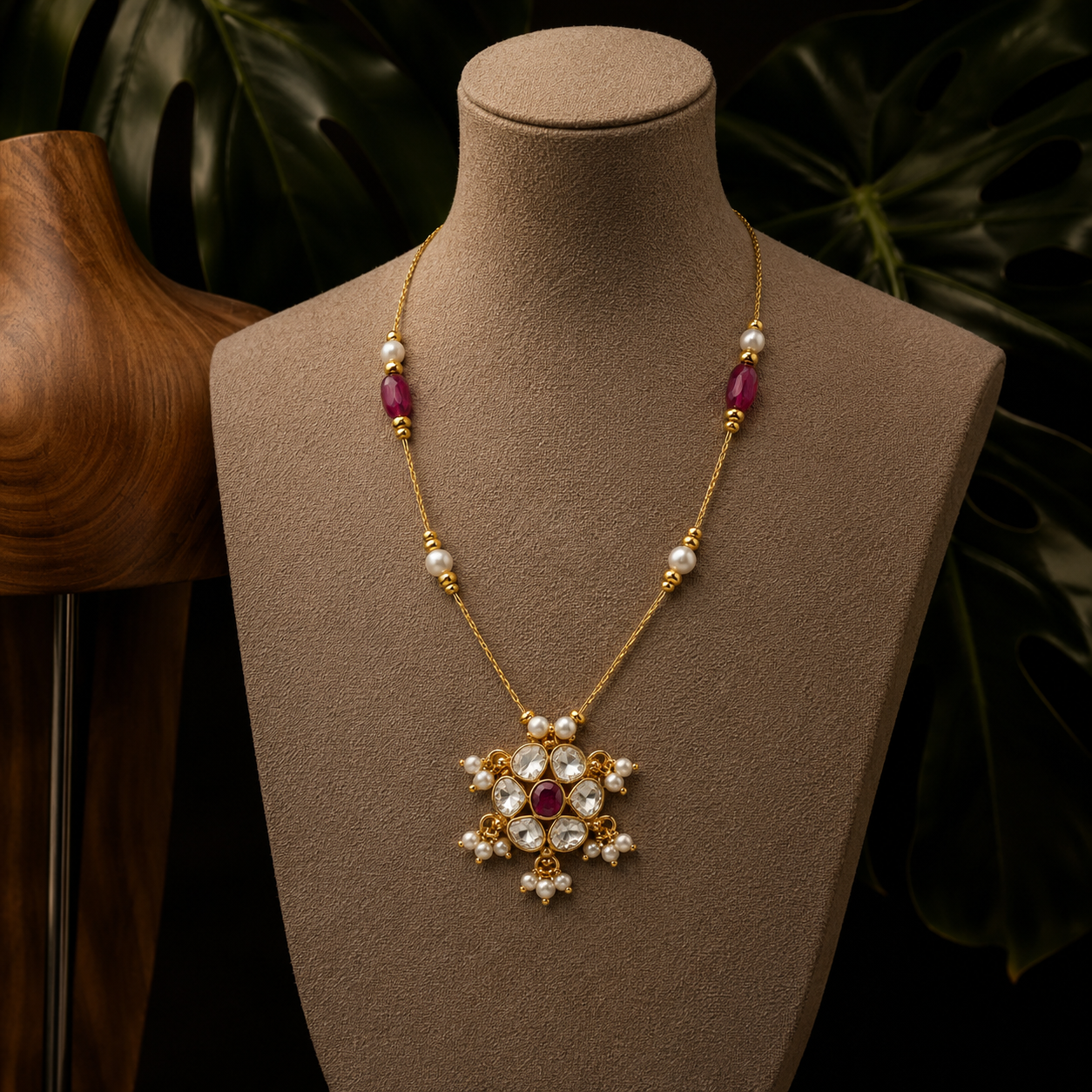 Ruby Star Necklace