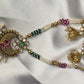 Regal Crescent Kundan Pendant Set